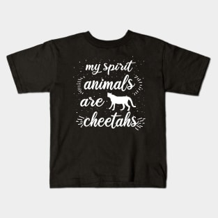 My spirit animal cheetah vintage Africa love Kids T-Shirt